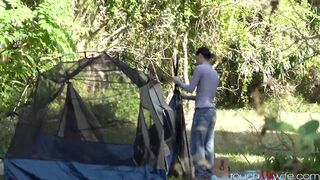 Touchmywife Audrey Miles Horny Wife Helps Stranger Pitch A Tent Сover